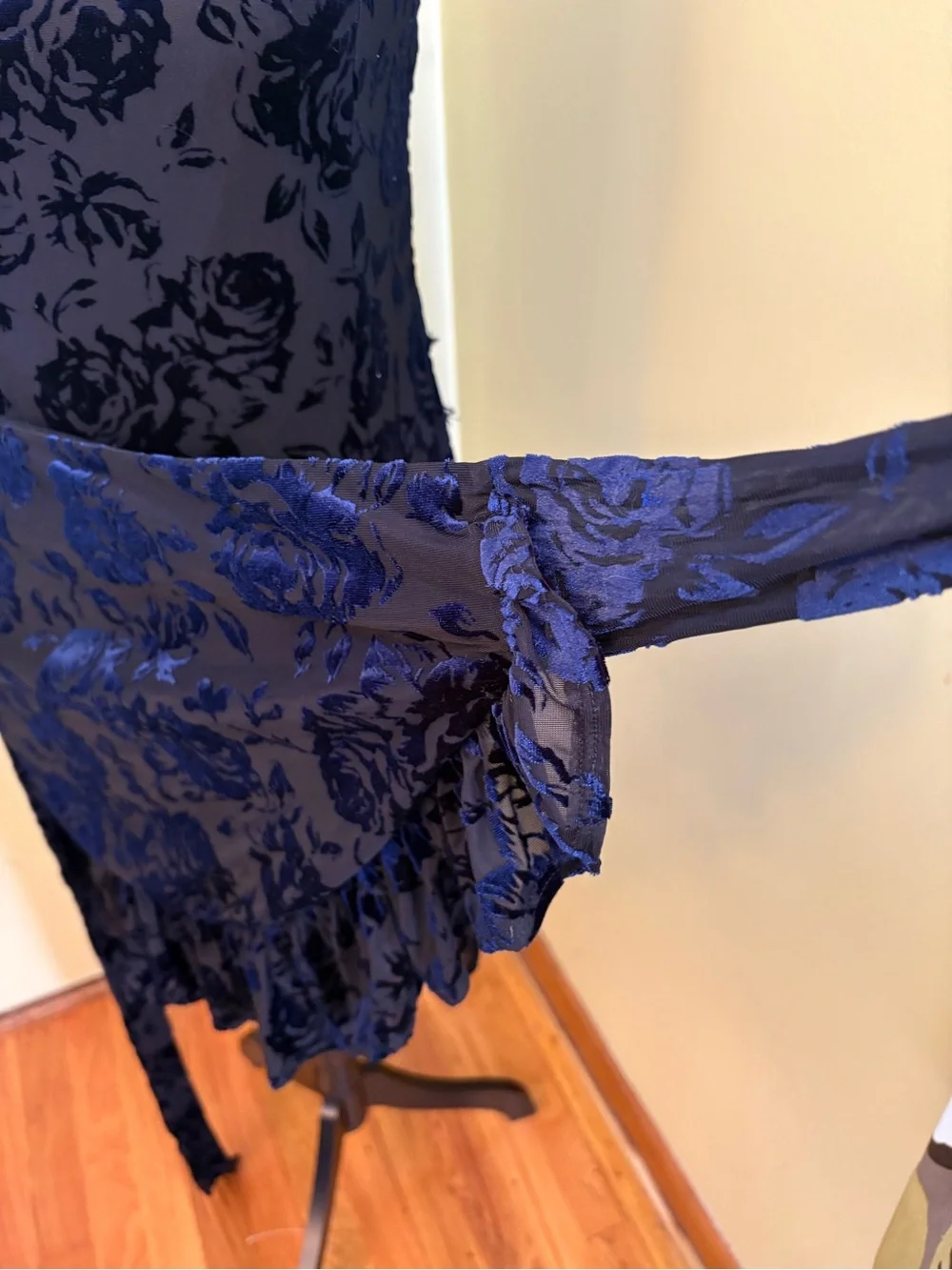 Free People Olivia Velvet Burnout Dress size M